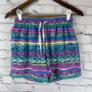 Chubbies Shorts Aztec 5.5" Classic Swim Trunks Lined Men’s Small